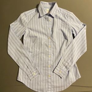 Loft ladies XXS button down blue shirt